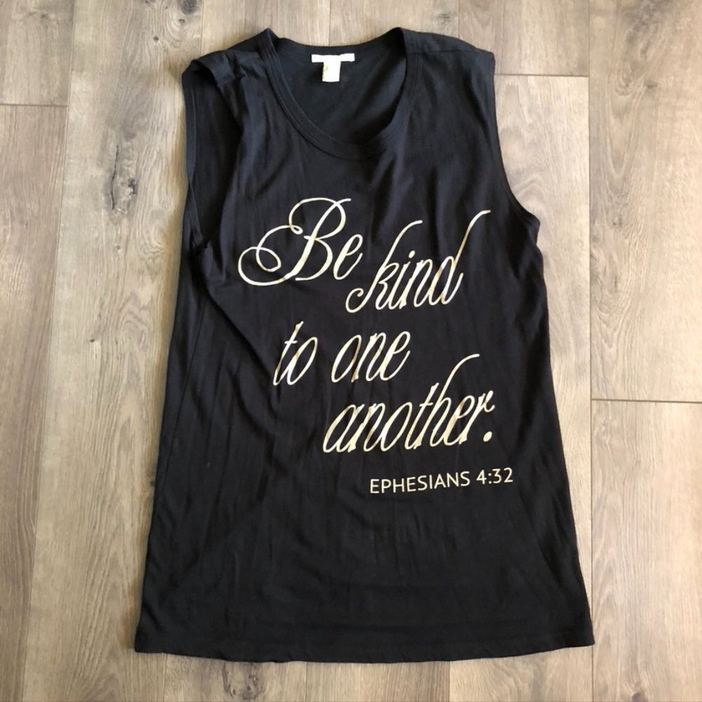 Be Kind To one another Sleeveless Tank Size: S